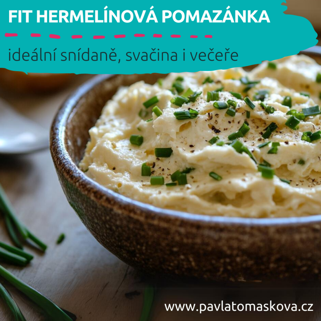 Ilustrační obrázek hermelínové fit pomazánky